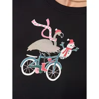 Biker Flamingo Timeless Soft Jersey 2-Piece Pyjama Set