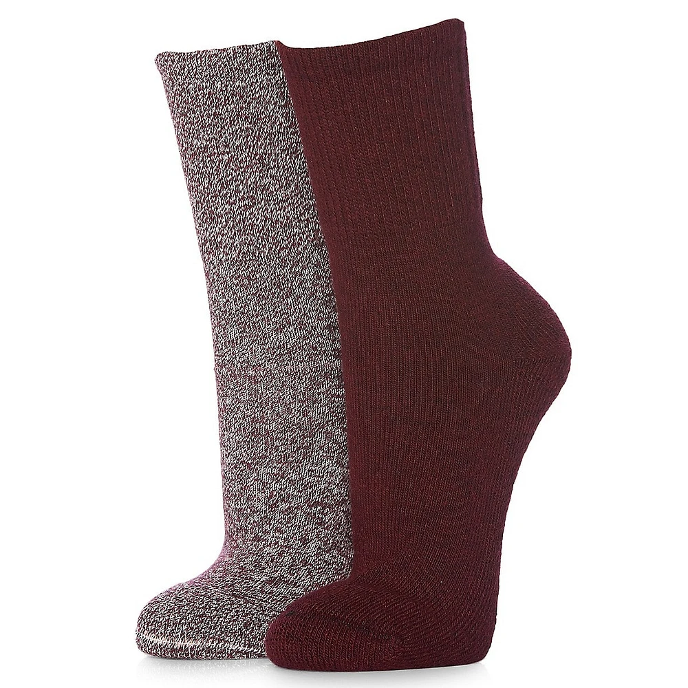 Chaussettes épaisses pour femme, 2 paires