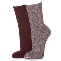 Chaussettes épaisses pour femme, 2 paires