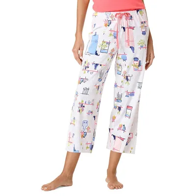 Plus Pantalon de pyjama style capri à fleurs Josie's
