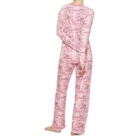 Fairisle Ultra Ribbed 2- Piece Pyjama Set