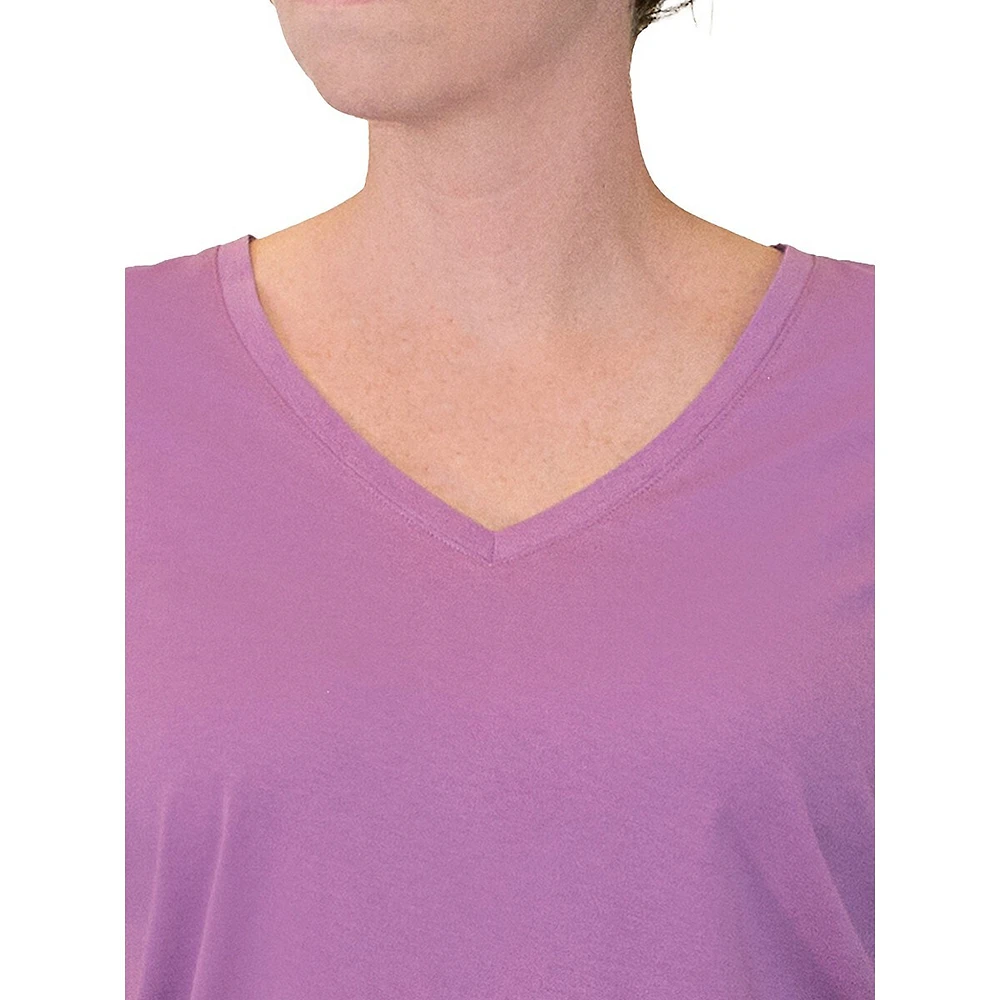 Short-Sleeve V-Neck Pyjama T-Shirt