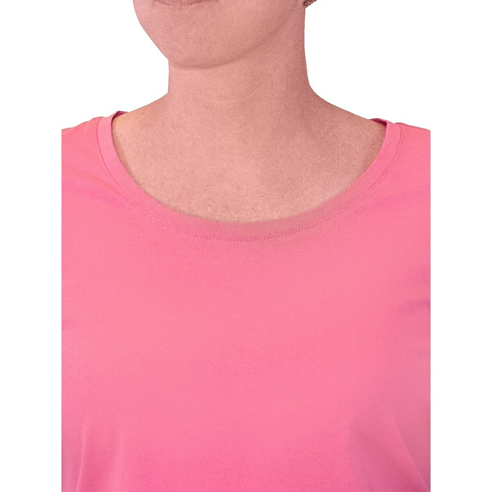 T-shirt de pyjama à manches courtes et encolure dégagée