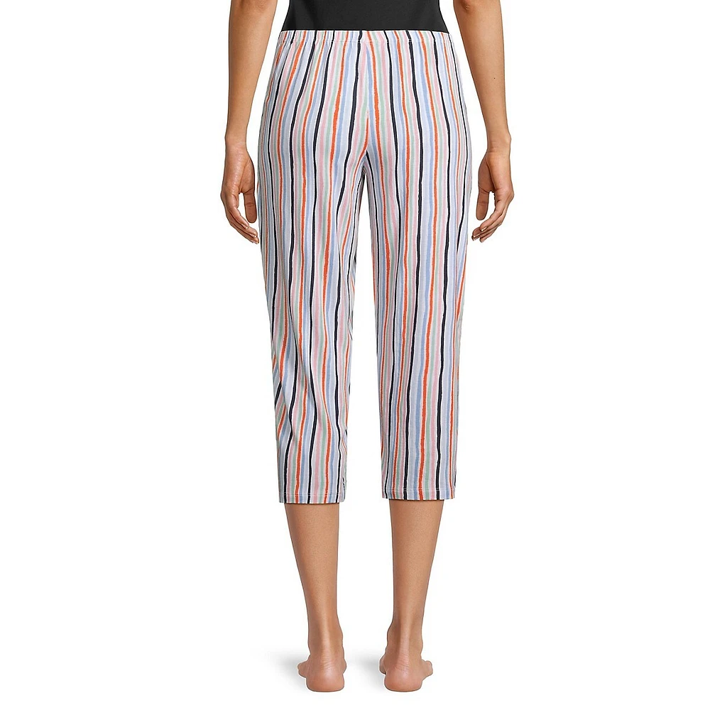 Shower Stripe Capri Pyjama Pants