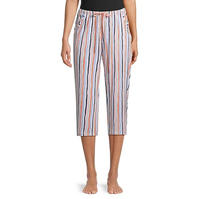 Shower Stripe Capri Pyjama Pants