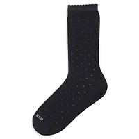 Women's Textured Dot Crew Socks