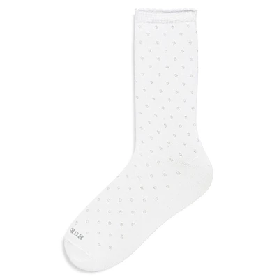 Women's Textured Dot Crew Socks