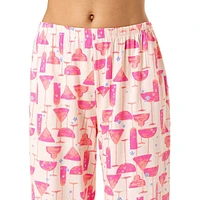 Sipping Some Spirits 2-Piece Capri Pant Pyjama Set