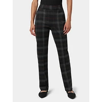 Plaid Pull-On Trouser