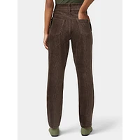 Pull-On Straight Leg Corduroy Pants