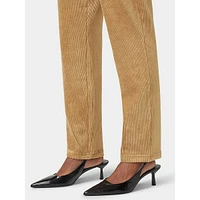 Pull-On Straight Leg Corduroy Leggings