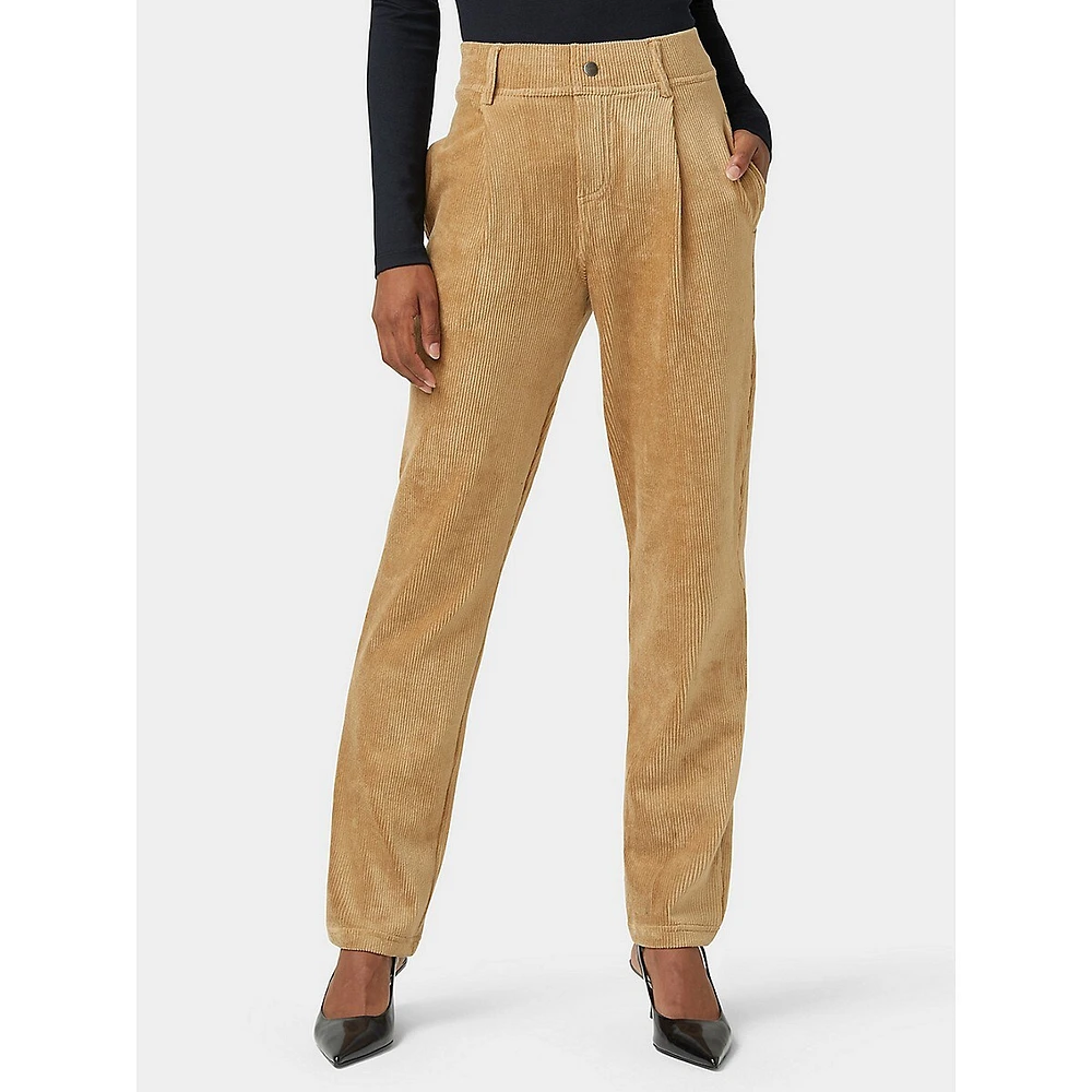 Pull-On Straight Leg Corduroy Leggings