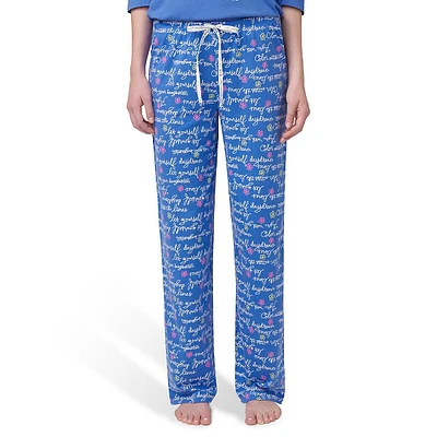 Pantalon de pyjama avec mantras script