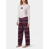 2-Piece Polar Bear Fairisle Pyjama Packaged Set