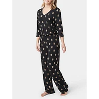 Gingerman Jam Ultra Ribbed 2-Piece Pyjama Set