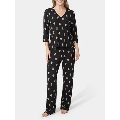 Gingerman Jam Ultra Ribbed 2-Piece Pyjama Set