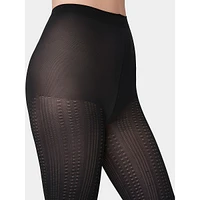 Control Top Geo Stripe Tights