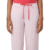 Heartini-Print Pyjama Pants