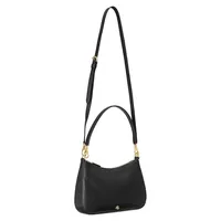 Crosshatch Leather Medium Shoulder Bag