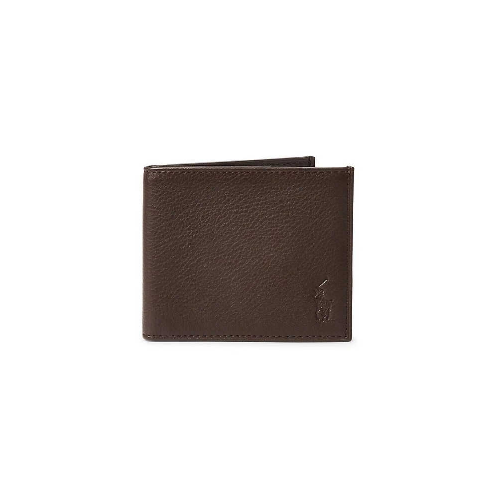 Pebbled Leather Billfold