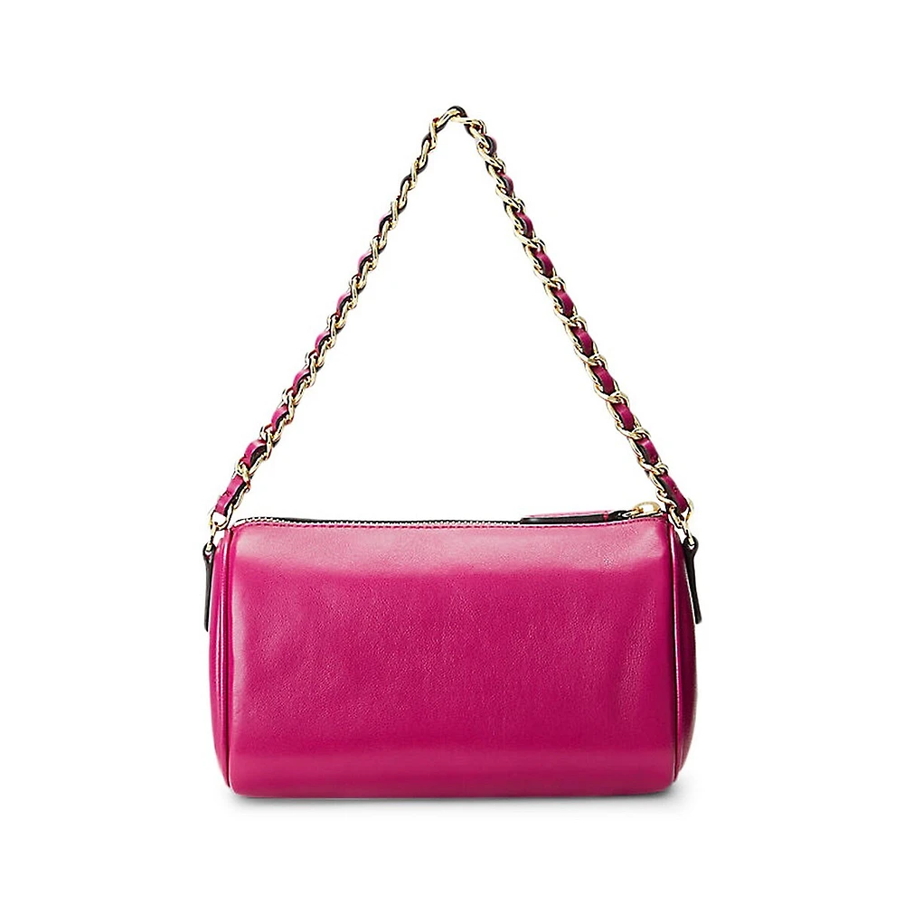 Small Convertible Leather Shoulder Bag