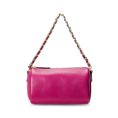 Small Convertible Leather Shoulder Bag