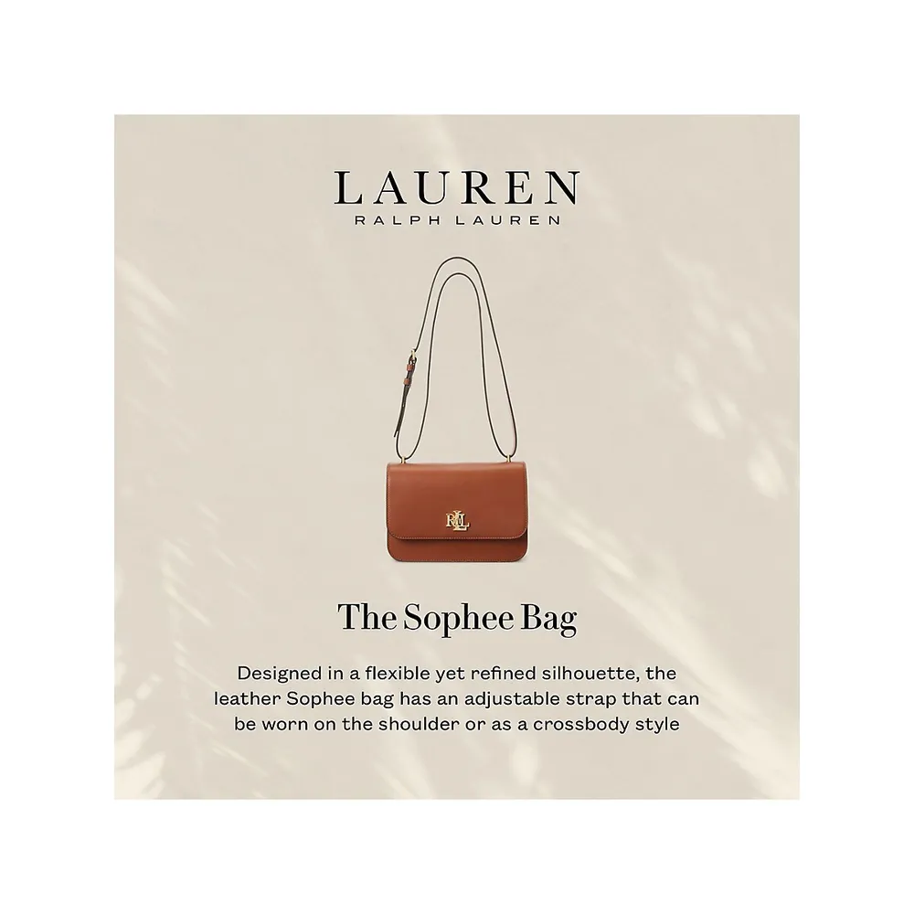Leather Monogram Shoulder Bag