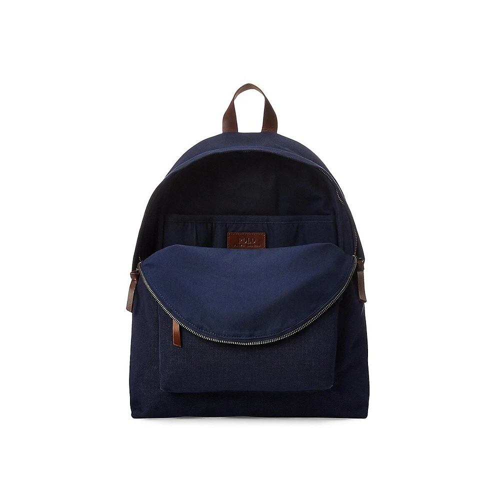 Polo Bear Canvas Backpack