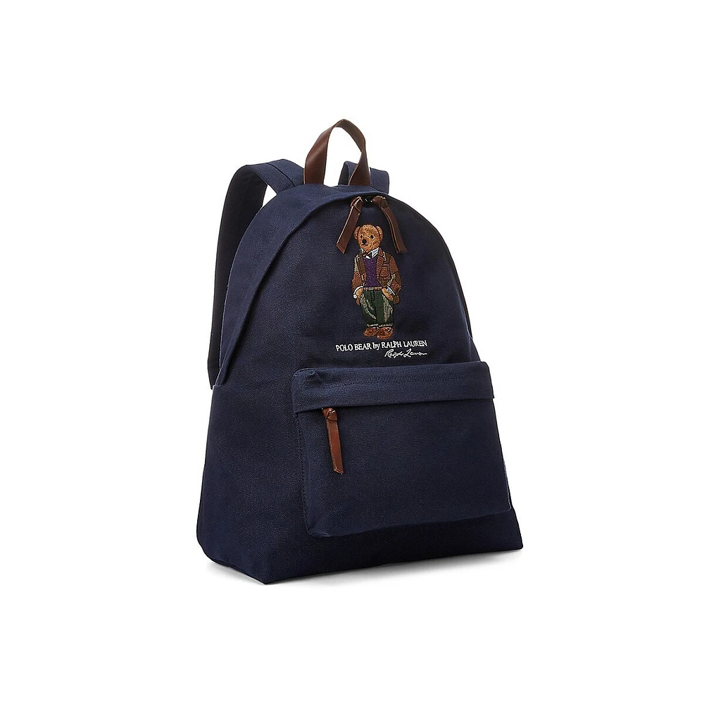 Polo Bear Canvas Backpack