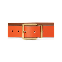 Crosshatch Leather Reversible Belt