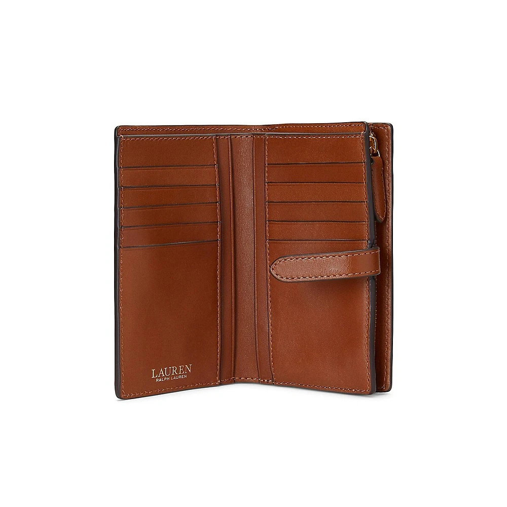 Logo Full-Grain Leather Bi-Fold Wallet