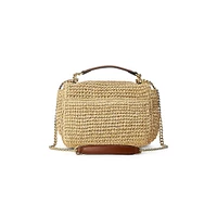 Small Sophee Straw Shoulder Bag