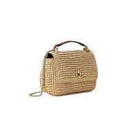 Small Sophee Straw Shoulder Bag