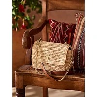 Small Sophee Straw Shoulder Bag