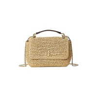 Small Sophee Straw Shoulder Bag