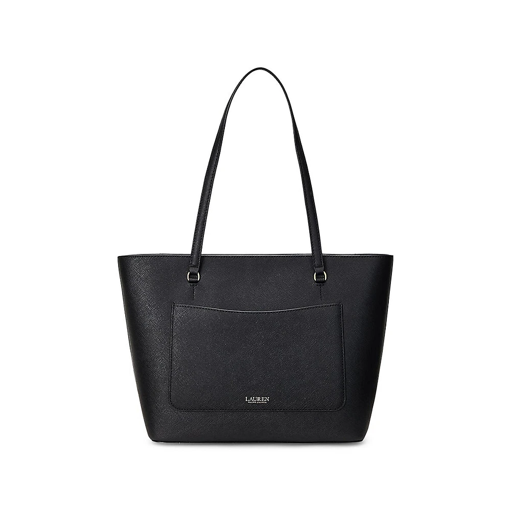 Medium Karly Crosshatch Leather Tote