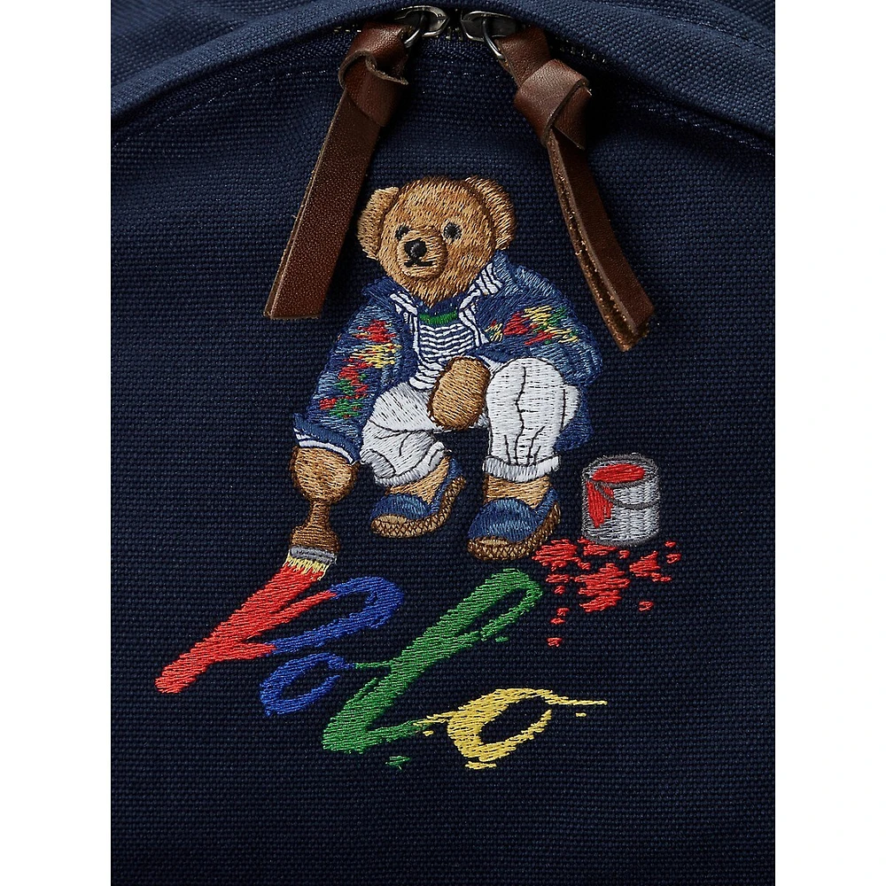 Polo Bear Canvas Backpack