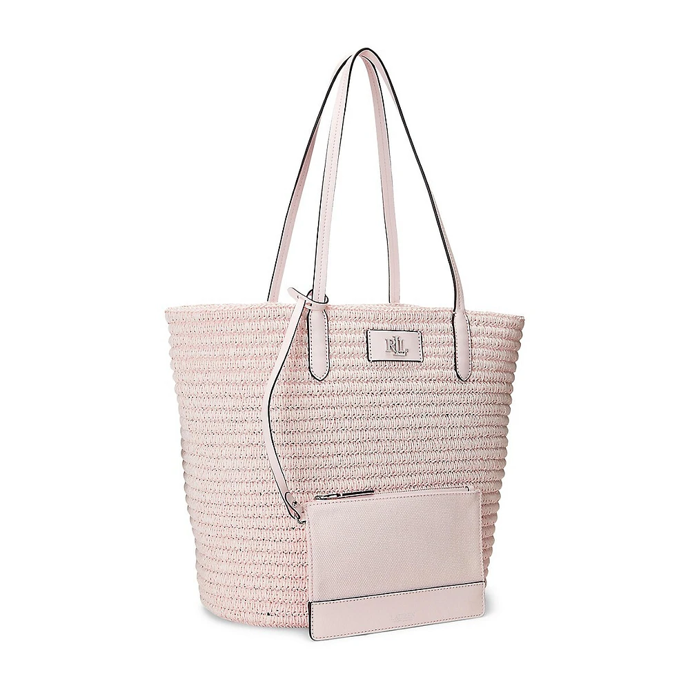 Large Brie Straw Tote