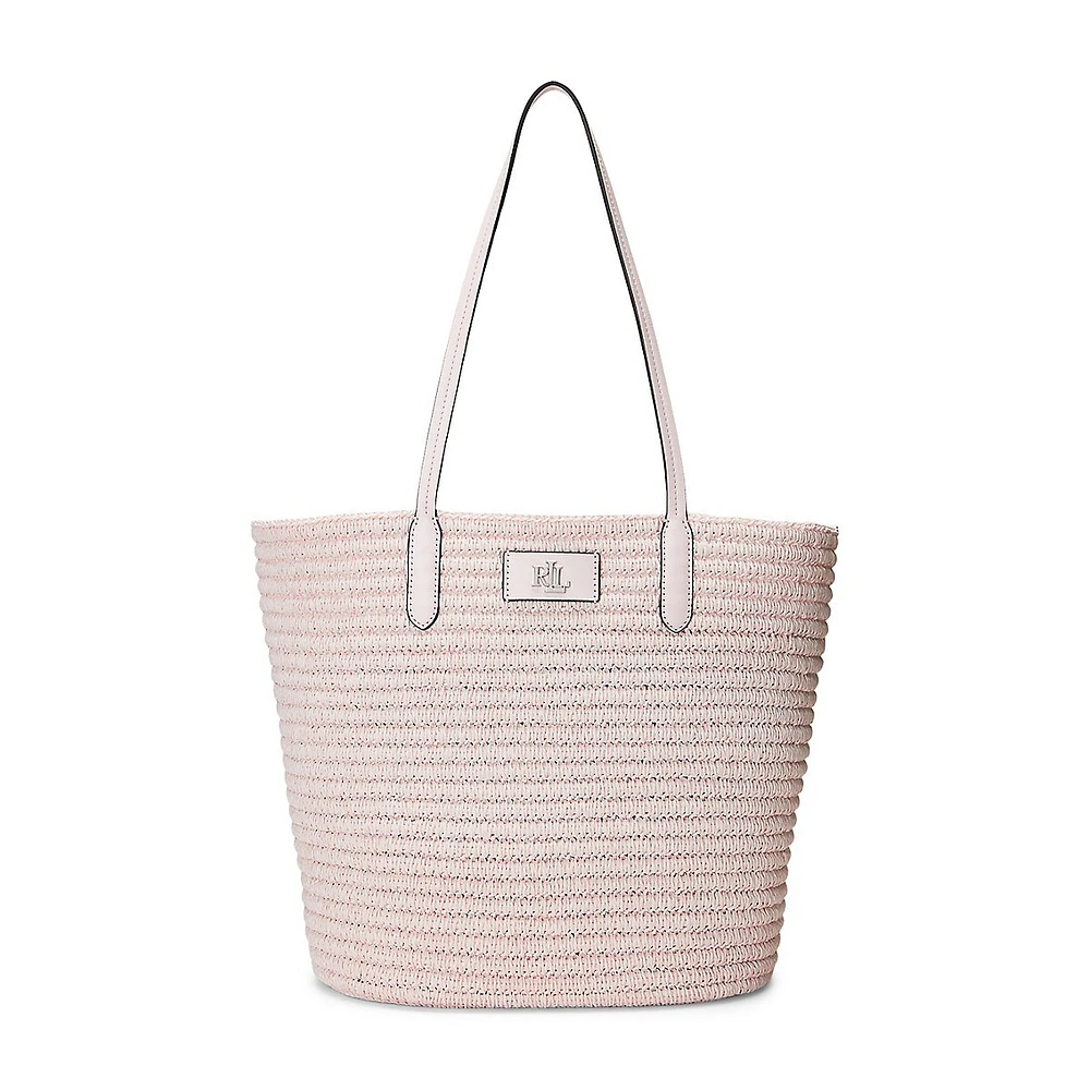 Large Brie Straw Tote