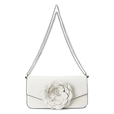Medium Sawyer Floral-Trim Leather Convertible Bag