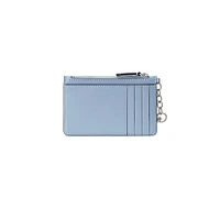 Porte-cartes zippé en cuir