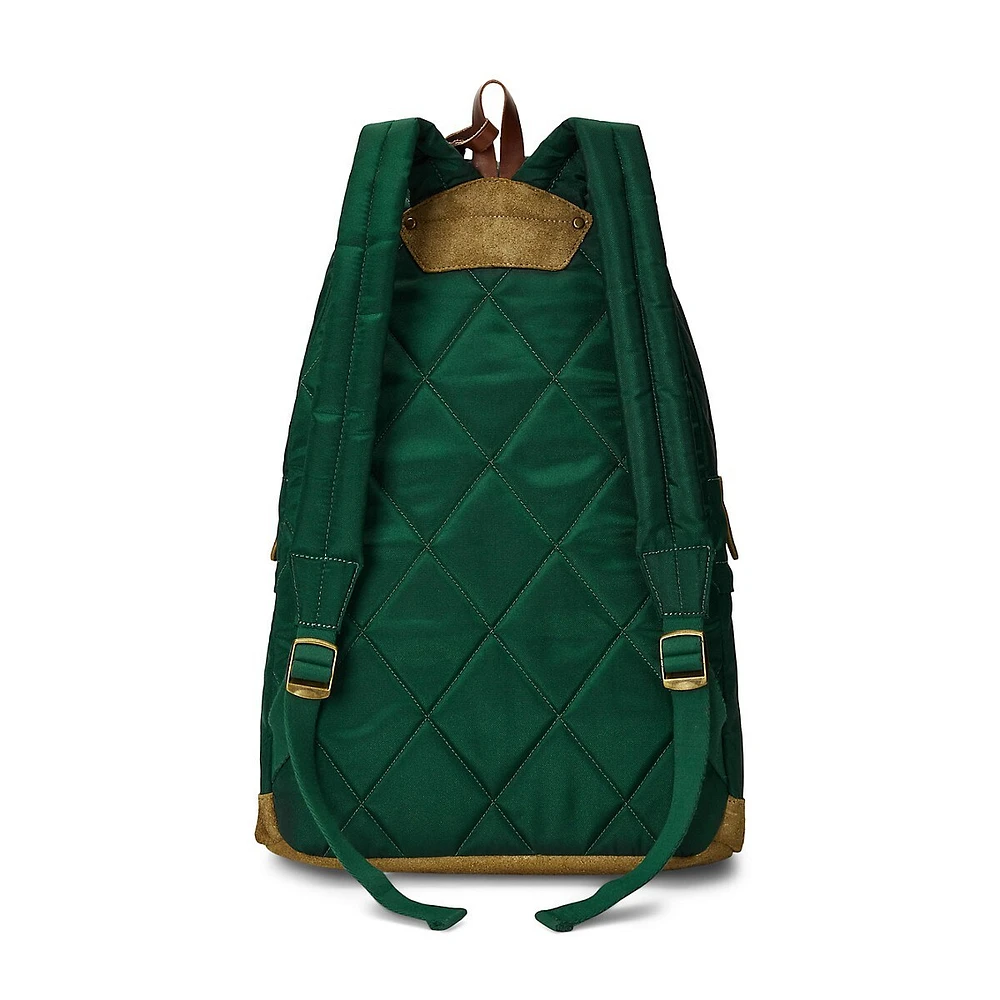 Suede-Trim Ranger Backpack