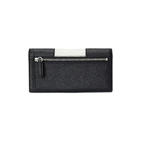 Slim Crosshatch Leather Colourblock Bi-Fold Wallet