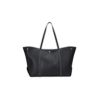 Large Emerie Pebbled Leather Tote