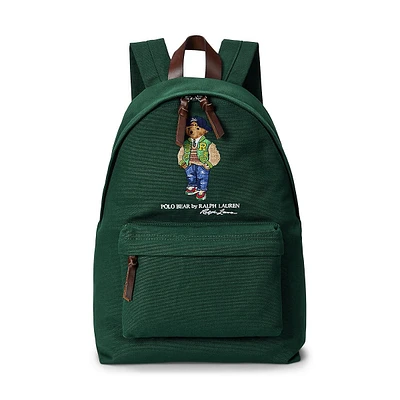 Polo Bear Canvas Backpack