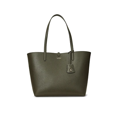 Faux-Leather Print Reversible Tote