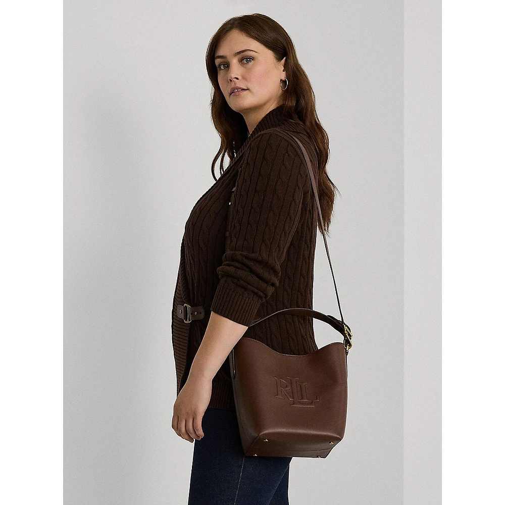 Medium Witley Leather Bucket Bag