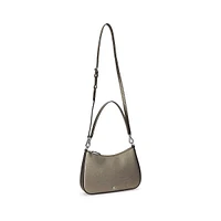 Medium Danni Crosshatch Leather Convertible Bag