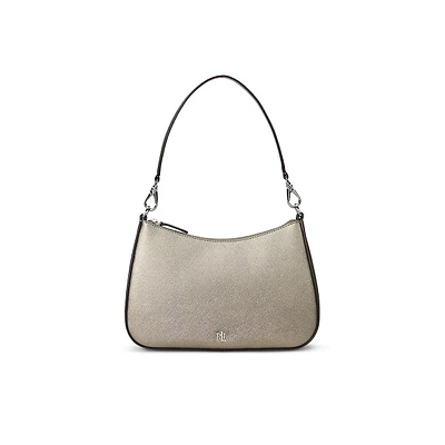 Medium Danni Crosshatch Leather Convertible Bag