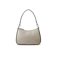 Medium Danni Crosshatch Leather Convertible Bag